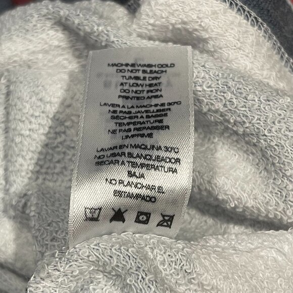 Sundry Cream & Navy Striped Cropped Shirt w/ Heart Motif - NWT - Picture 5 of 6